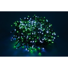 180 LED - LUCE VERDE/BIANCA (Uso interno ed esterno / 8 giochi di luce) 9 mt