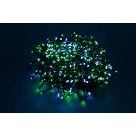 300 LED - LUCE VERDE/BIANCA (Uso interno ed esterno / 8 giochi di luce) 15 mt