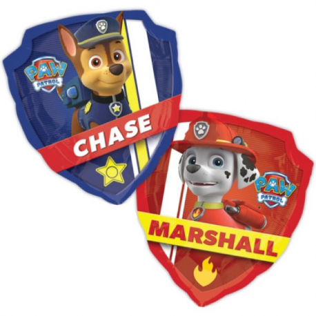 PALLONCINO PAW PATROL CHASE/MARSHALL FOIL SUPERSHAPE 55x78cm