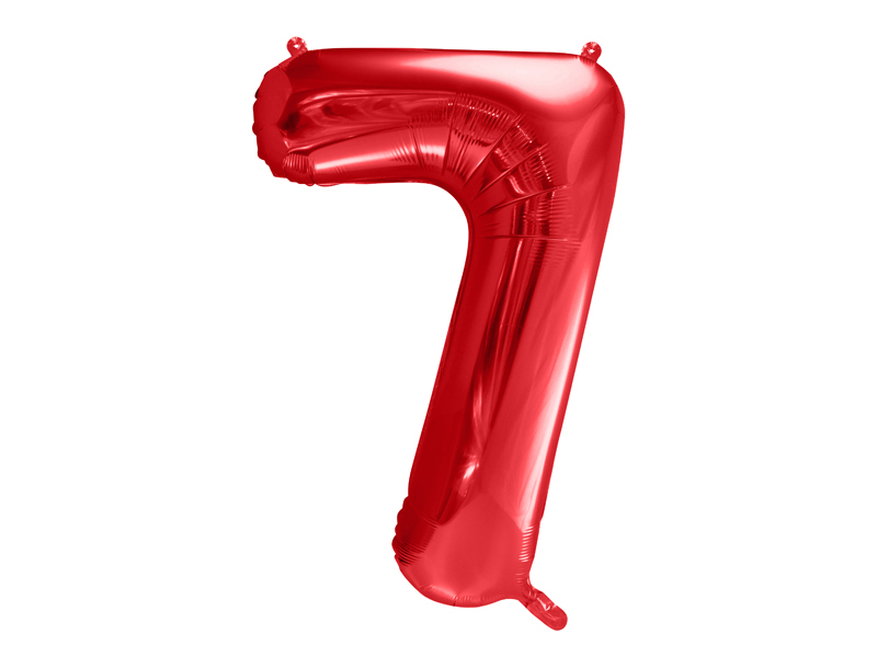 PALLONCINO MYLAR NUMERO 3 ROSSO - 86cm