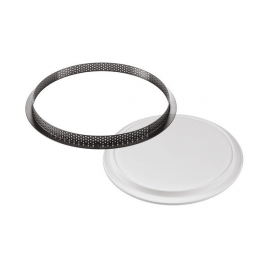 KIT TARTE RING Ø250 - 1 Anello in materiale termoplastico + stampo in silicone da 1 cavità Silikomart