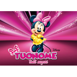 Topolina Minnie Mouse - Cialda per Torta - Decorazioni Comestibili per le  Torte Compleanno - A5