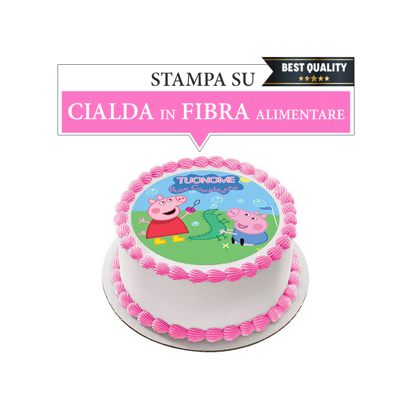 STAMPO PEPPA PIG N.1 COMPLEANNO