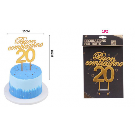 Cake Topper - Compleanno - Linea Party e-Shop