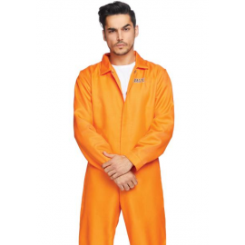 COSTUME INCARCERATO \\"PRISON JUMPSUIT\\" - Leg Avenue (taglia unica)