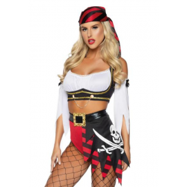 COSTUME PIRATESSA \\"WICHED PIRATE\\" - Leg Avenue (taglia S)