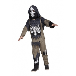 COSTUME ZOMBIE SKELETON BIMBO 10/12 ANNI - Costume Halloween