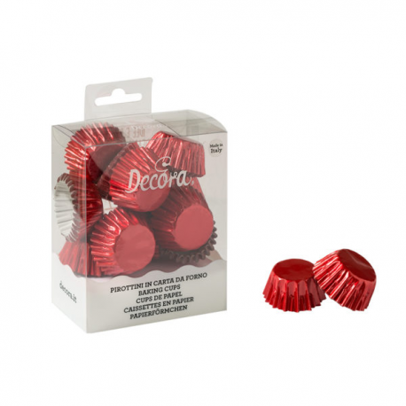 PIROTTINI BON BON - ROSSO METAL 27x17mm PZ.180