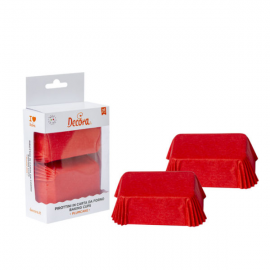 SET 6 PIROTTINI CUORE IN SILICONE - 70,5 x 65,5 mm - h 33 mm