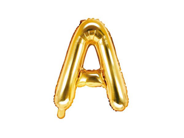 Palloncini Forma di Lettere Oro mylar 16cm micro