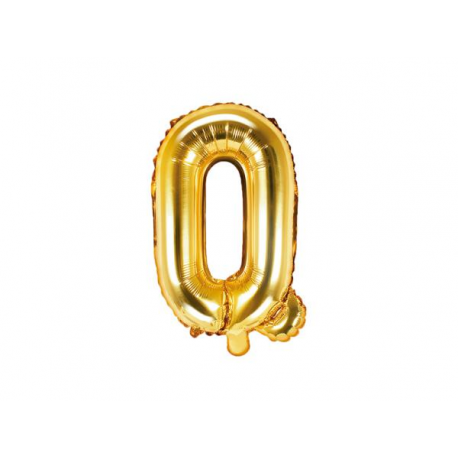 PALLONCINO PICCOLO MYLAR LETTERA \\"Q\\" ORO - 35cm